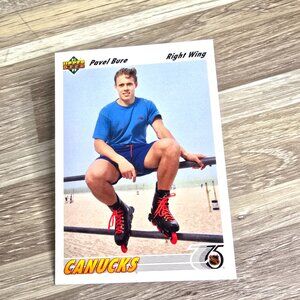 Upper Deck Hockey Card 1991 Pavel Bure Canucks No 54